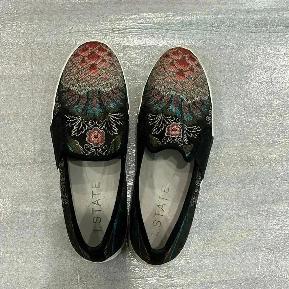 [US7.5]1.State Waylan  Embroidered sneaker